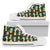 Cactus Neon Style Print Pattern Women High Top Shoes