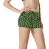 Cactus Skin Print Pattern High Waisted Spandex Shorts-JTAMIGO.COM