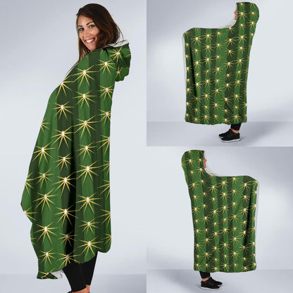 Cactus Skin Print Pattern Hooded Blanket-JTAMIGO.COM