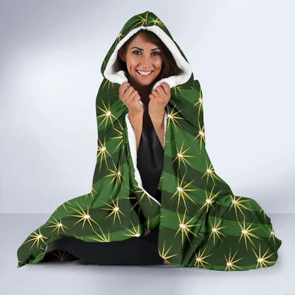 Cactus Skin Print Pattern Hooded Blanket-JTAMIGO.COM