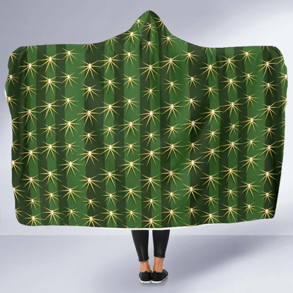 Cactus Skin Print Pattern Hooded Blanket-JTAMIGO.COM