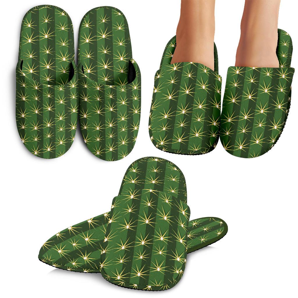 Cactus Skin Print Pattern House Slippers