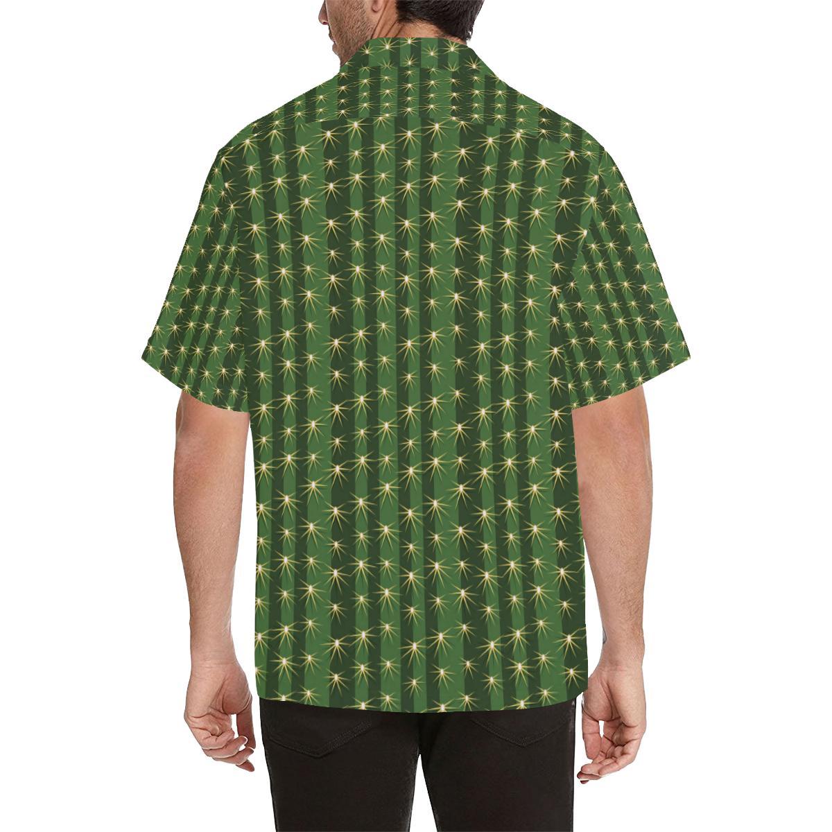 Cactus Skin Print Pattern Men Aloha Hawaiian Shirt