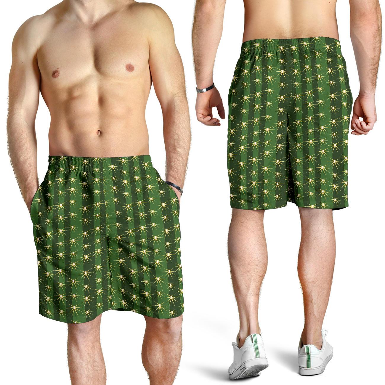 Cactus Skin Print Pattern Mens Shorts-JTAMIGO.COM
