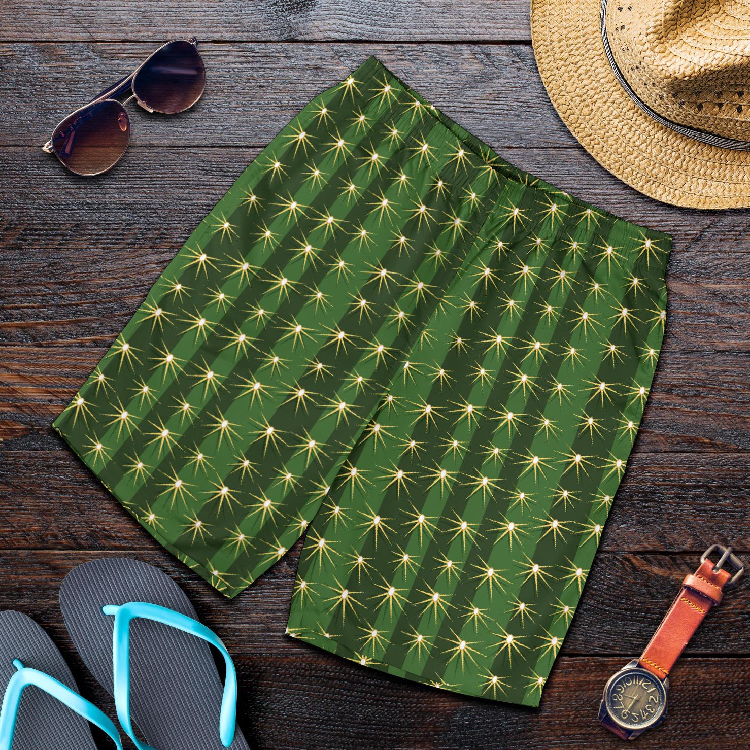 Cactus Skin Print Pattern Mens Shorts-JTAMIGO.COM