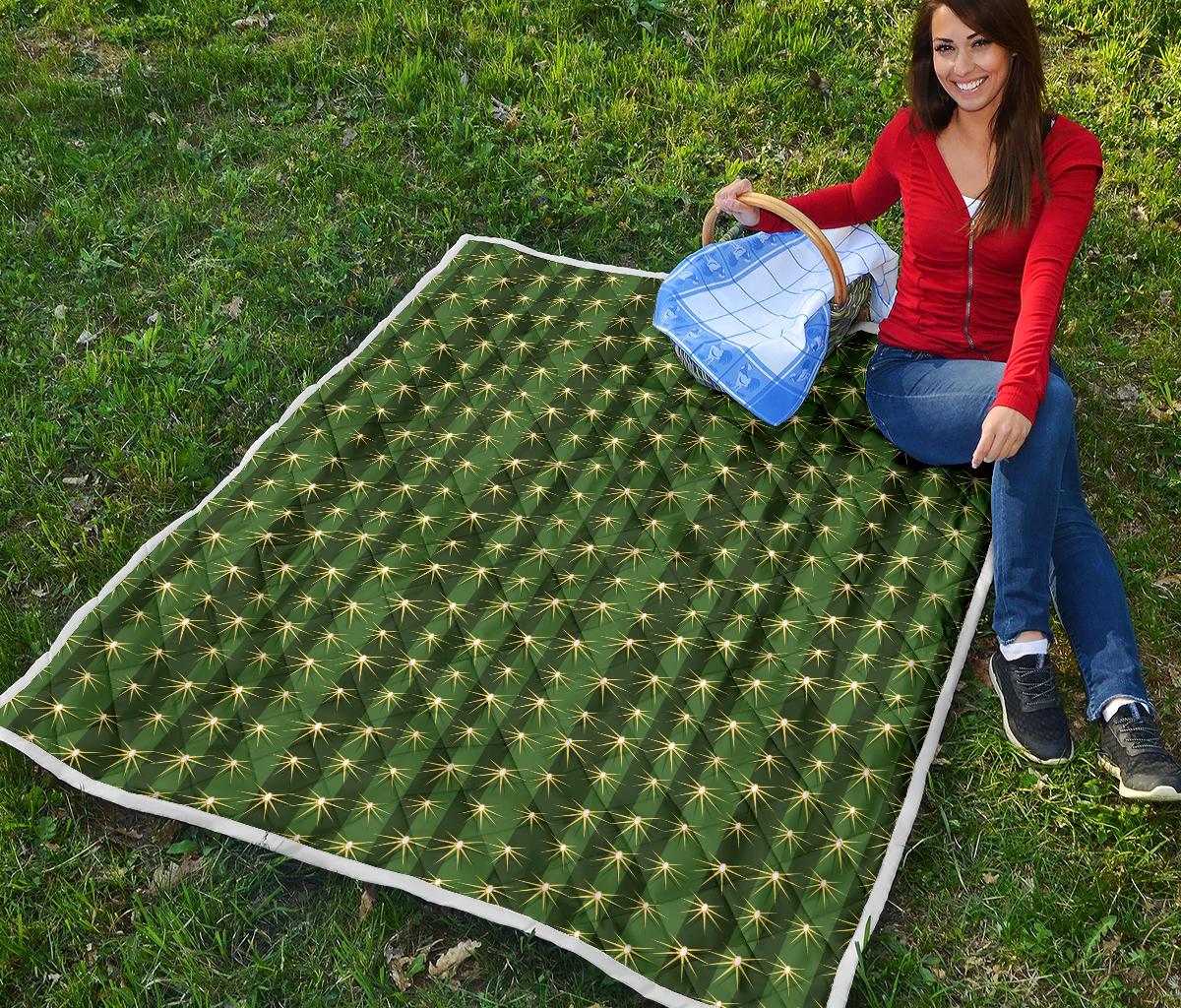 Cactus Skin Print Pattern Premium Quilt-JTAMIGO.COM