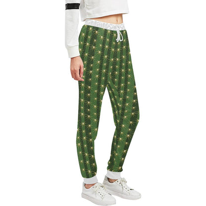 Cactus Skin Print Pattern Unisex Casual Sweatpants (Model L11)-JTAMIGO.COM
