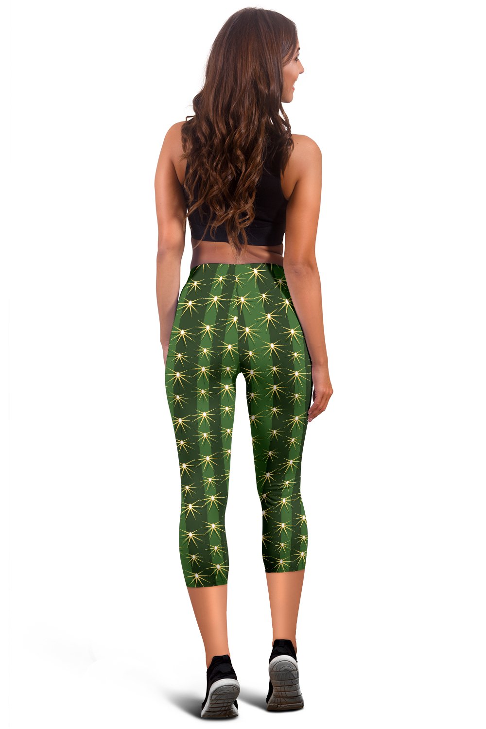 Cactus Skin Print Pattern Women Capris