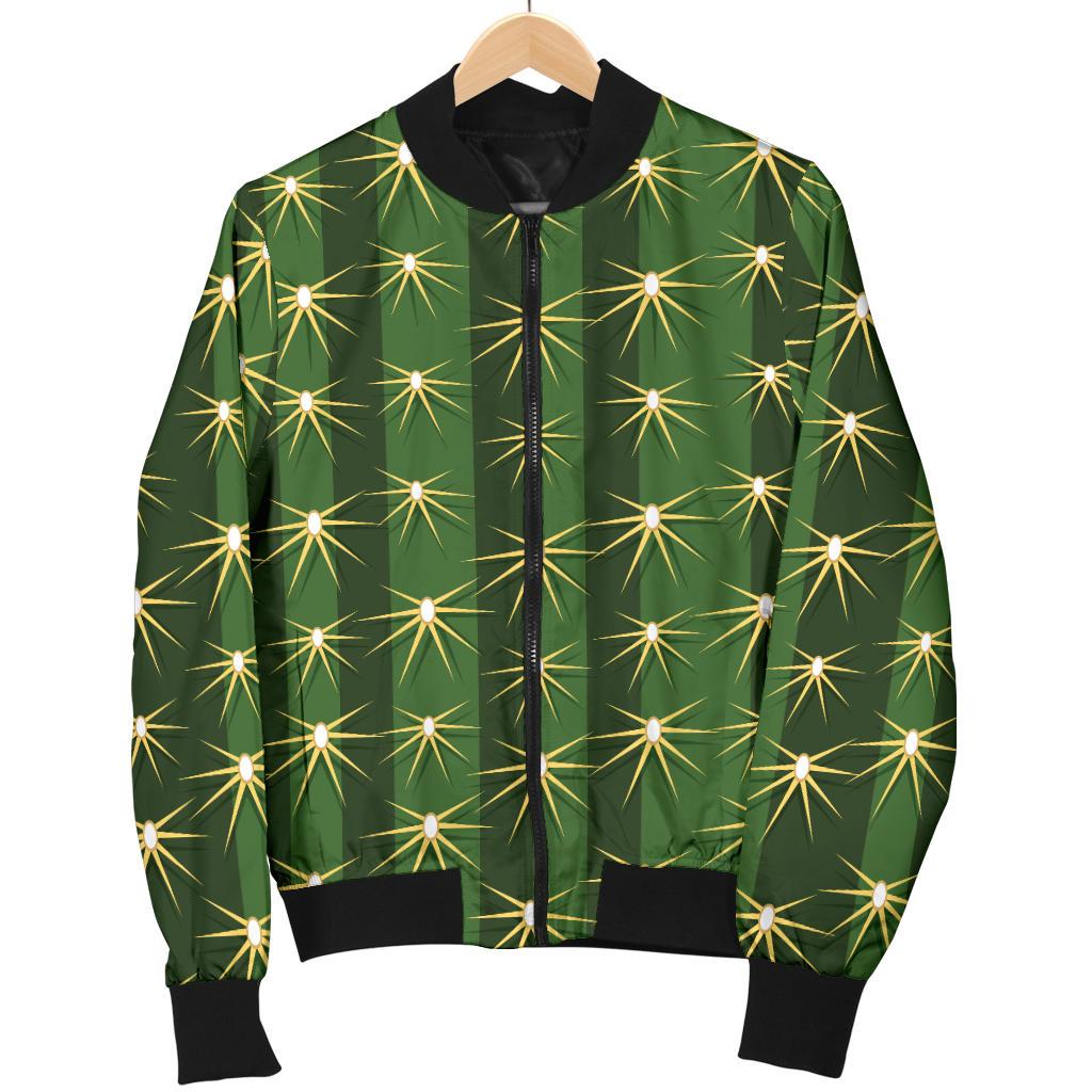 Cactus Skin Print Pattern Women Casual Bomber Jacket