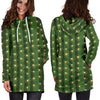 Cactus Skin Print Pattern Women Hoodie Dress