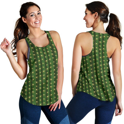 Cactus Skin Print Pattern Women Racerback Tank Top