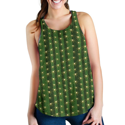 Cactus Skin Print Pattern Women Racerback Tank Top