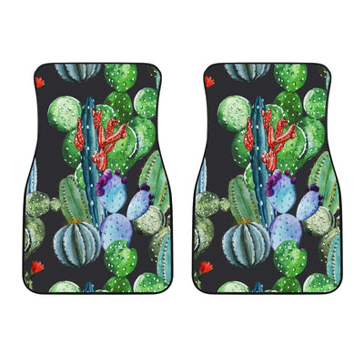 Cactus Watercolor Style Print Car Floor Mats