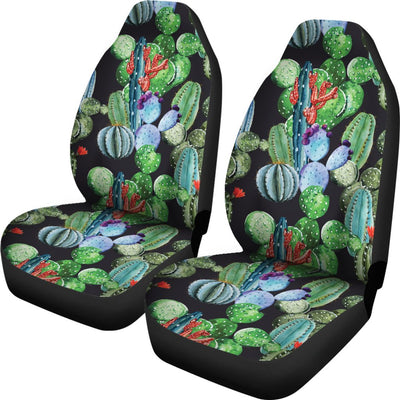 Cactus Watercolor Style Print Universal Fit Car Seat Covers
