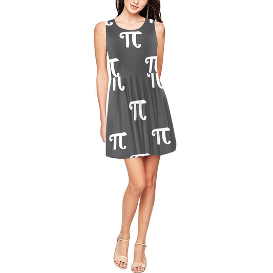 Pi Day Pattern Print Design A01 Sleeveless Dress