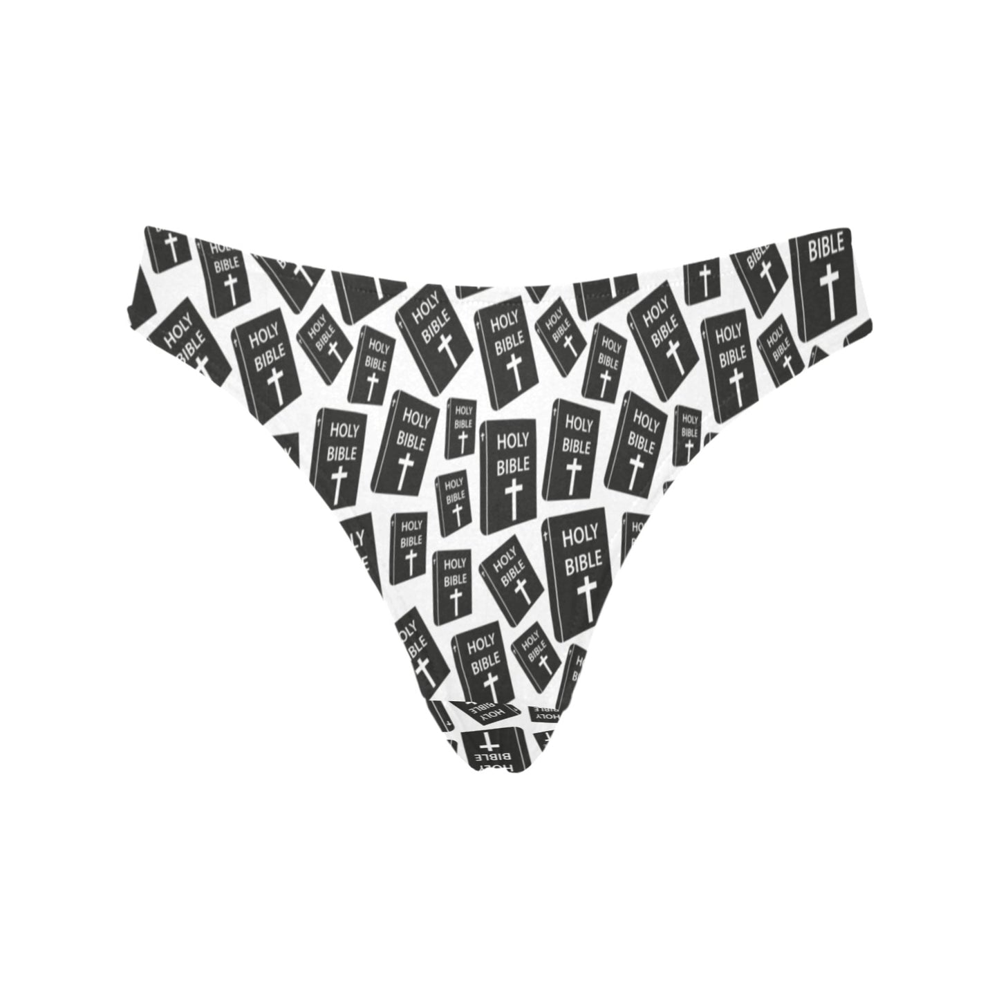 Christian Holy Bible Book Pattern Women's Thongs
