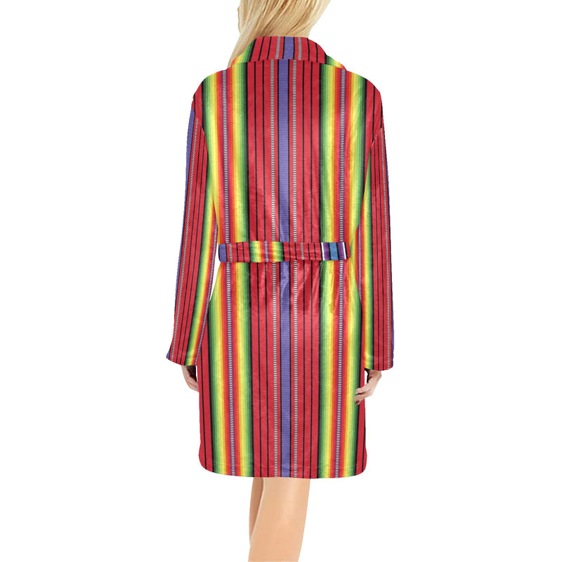 Serape Print Design LKS305 Women's Fleece Robe