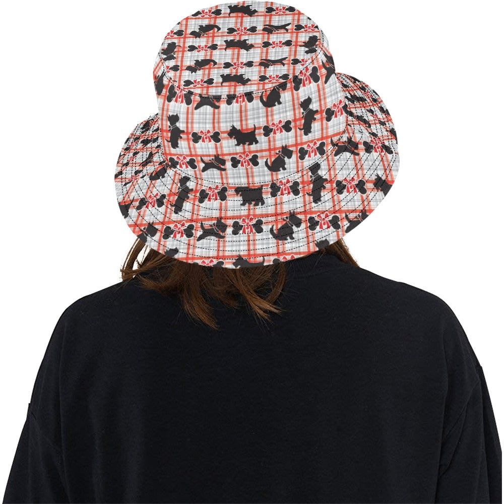 Scottish Terriers Print Design LKS3014 Unisex Bucket Hat