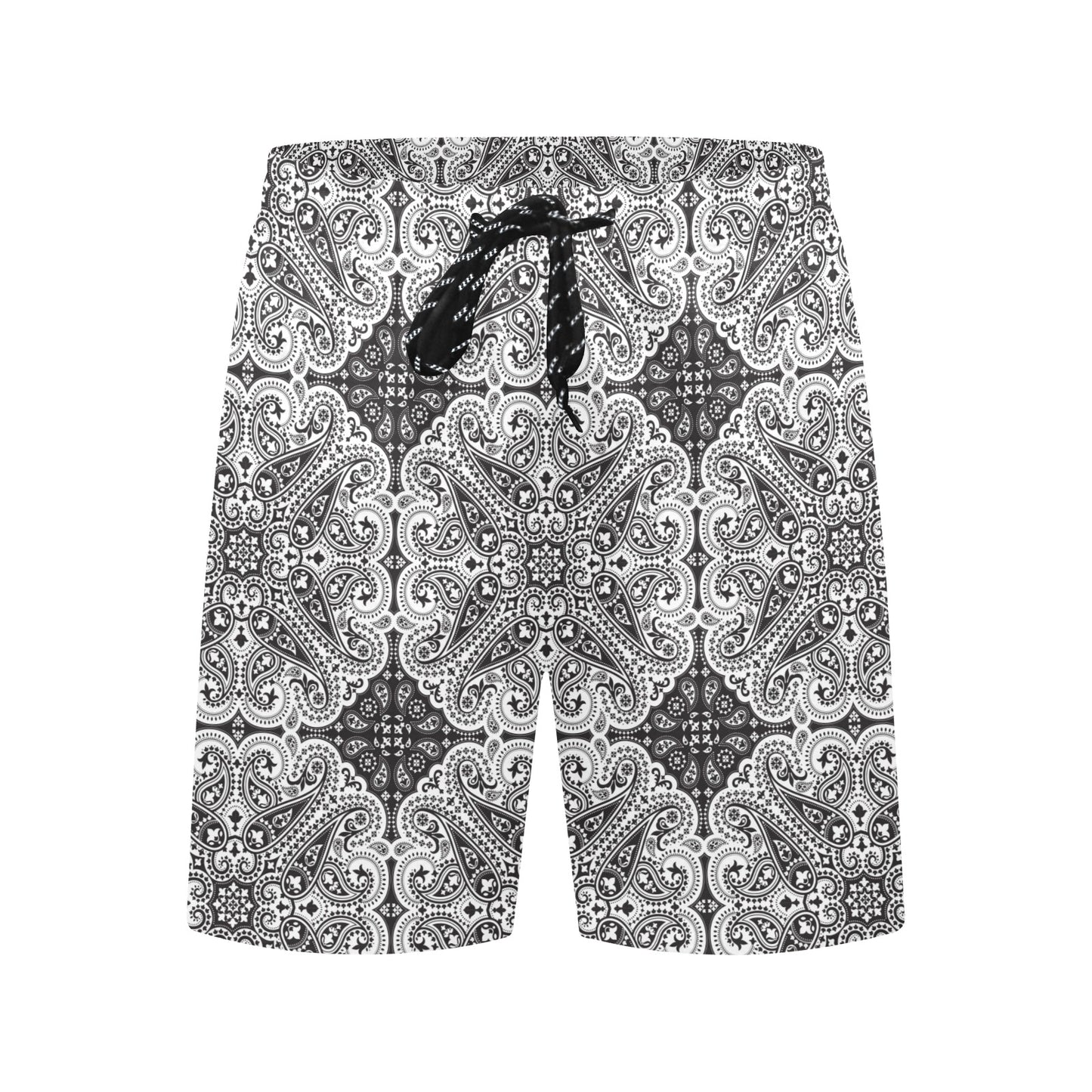 Bandana Print Design LKS309 Men's Swim Trunks Beach Shorts