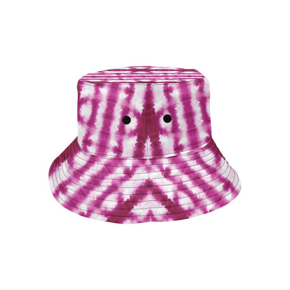 Tie Dye Dark Pink Print Design LKS303 Unisex Bucket Hat