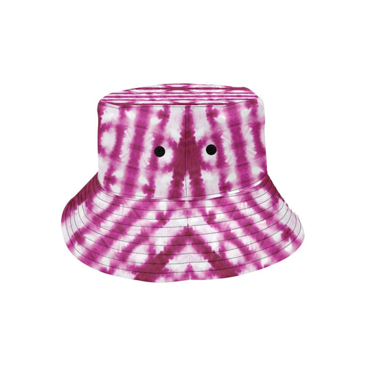 Tie Dye Dark Pink Print Design LKS303 Unisex Bucket Hat