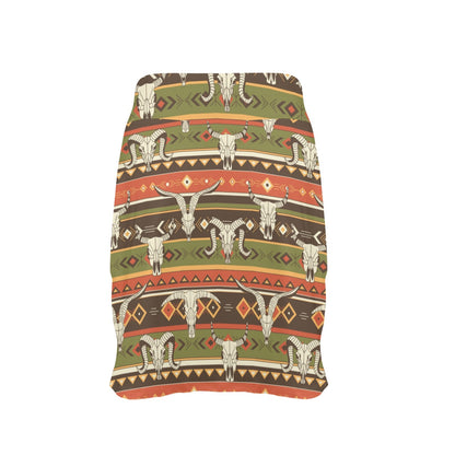 American indian Skull Animal 17" Golf & Pickleball Skort with Pockets