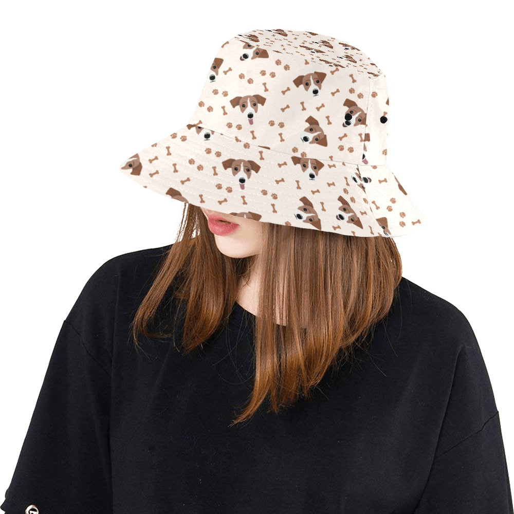Russell Terriers Paw Print Design LKS303 Unisex Bucket Hat