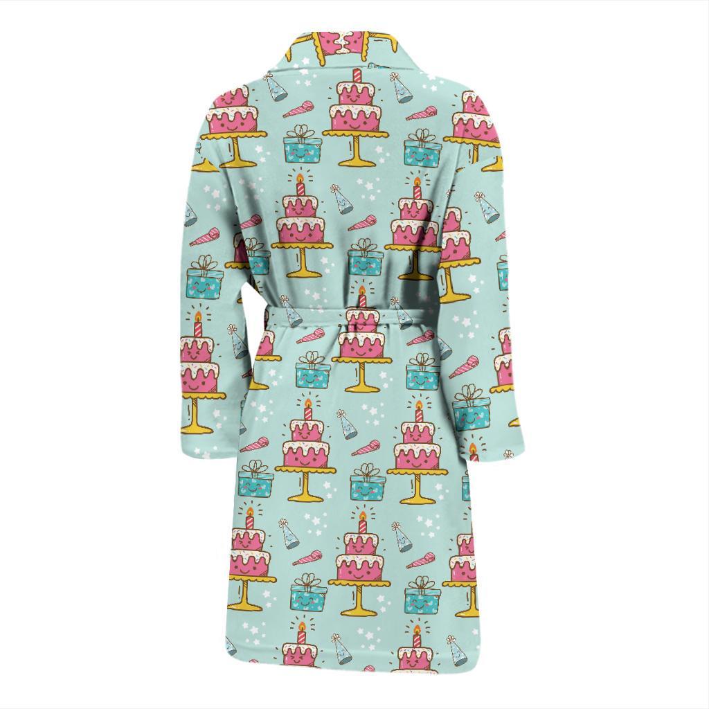 Cake Pattern Print Design 06 Men Bathrobe-JORJUNE.COM