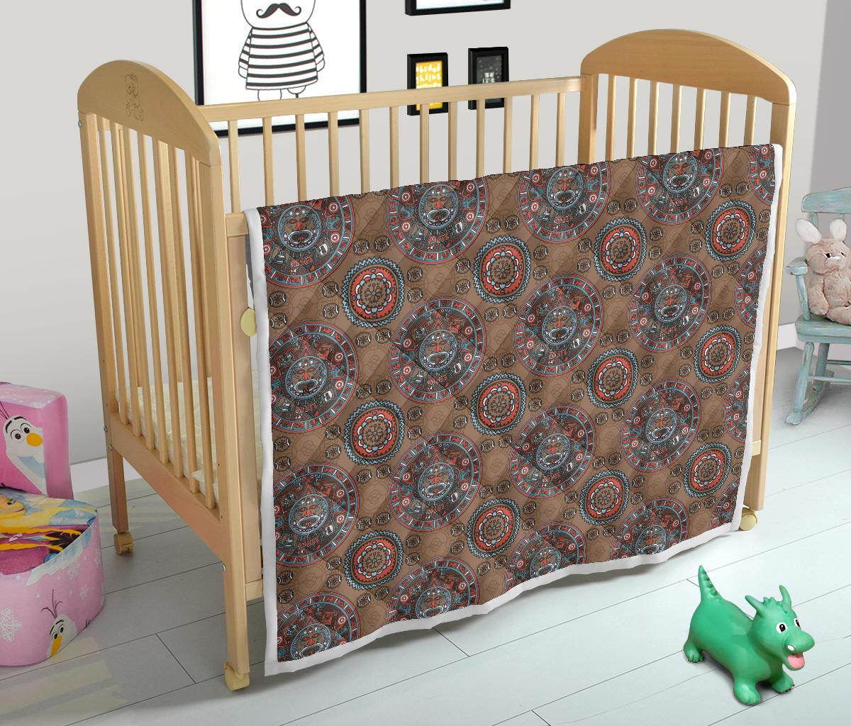 Calendar Aztec Design Print Pattern Premium Quilt-JTAMIGO.COM