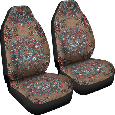 Calendar Aztec Design Print Pattern Universal Fit Car Seat Covers