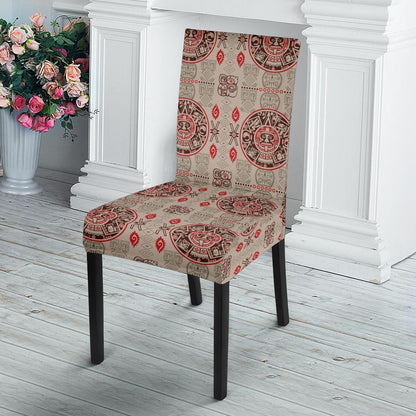 Calendar Aztec Print Pattern Dinning Chair Slipper-JTAMIGO.COM