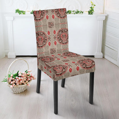 Calendar Aztec Print Pattern Dinning Chair Slipper-JTAMIGO.COM