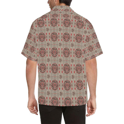Calendar Aztec Print Pattern Men Aloha Hawaiian Shirt