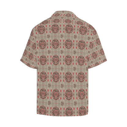 Calendar Aztec Print Pattern Men Aloha Hawaiian Shirt
