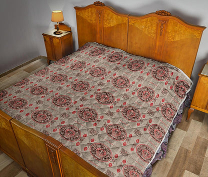 Calendar Aztec Print Pattern Premium Quilt-JTAMIGO.COM