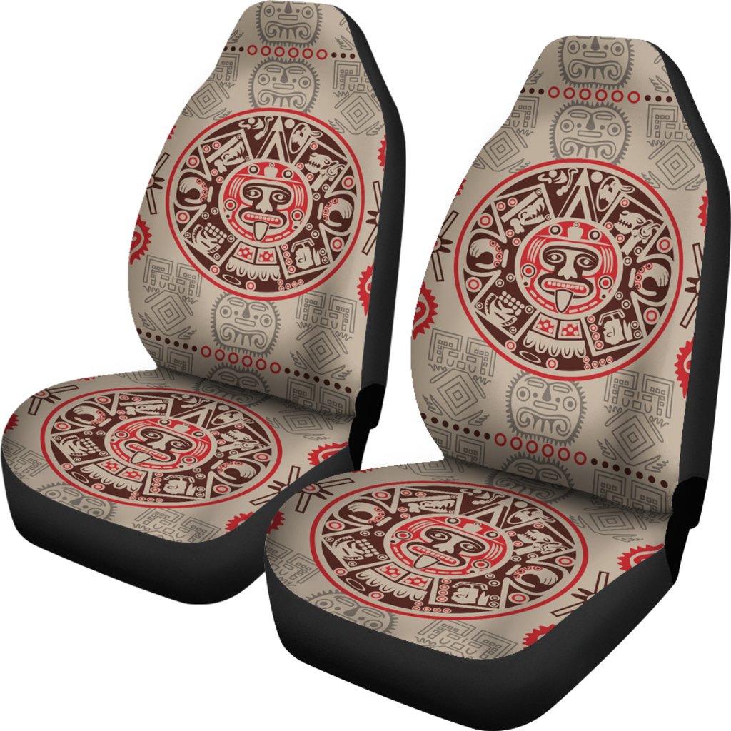 Calendar Aztec Print Pattern Universal Fit Car Seat Covers