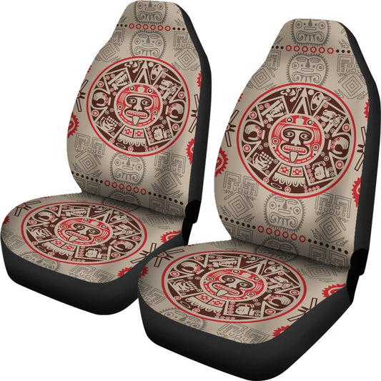 Calendar Aztec Print Pattern Universal Fit Car Seat Covers
