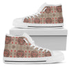 Calendar Aztec Print Pattern Women High Top Shoes