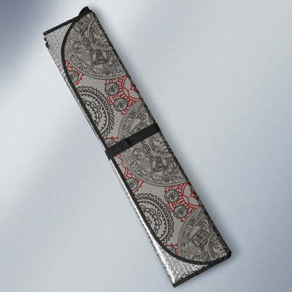 Calendar Aztec Style Print Pattern Car Sun Shade For Windshield