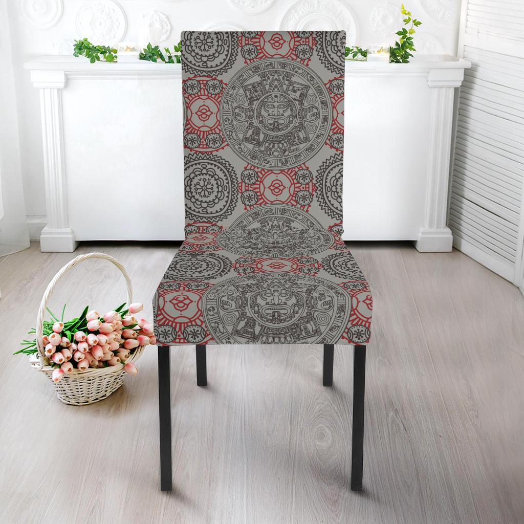 Calendar Aztec Style Print Pattern Dinning Chair Slipper-JTAMIGO.COM