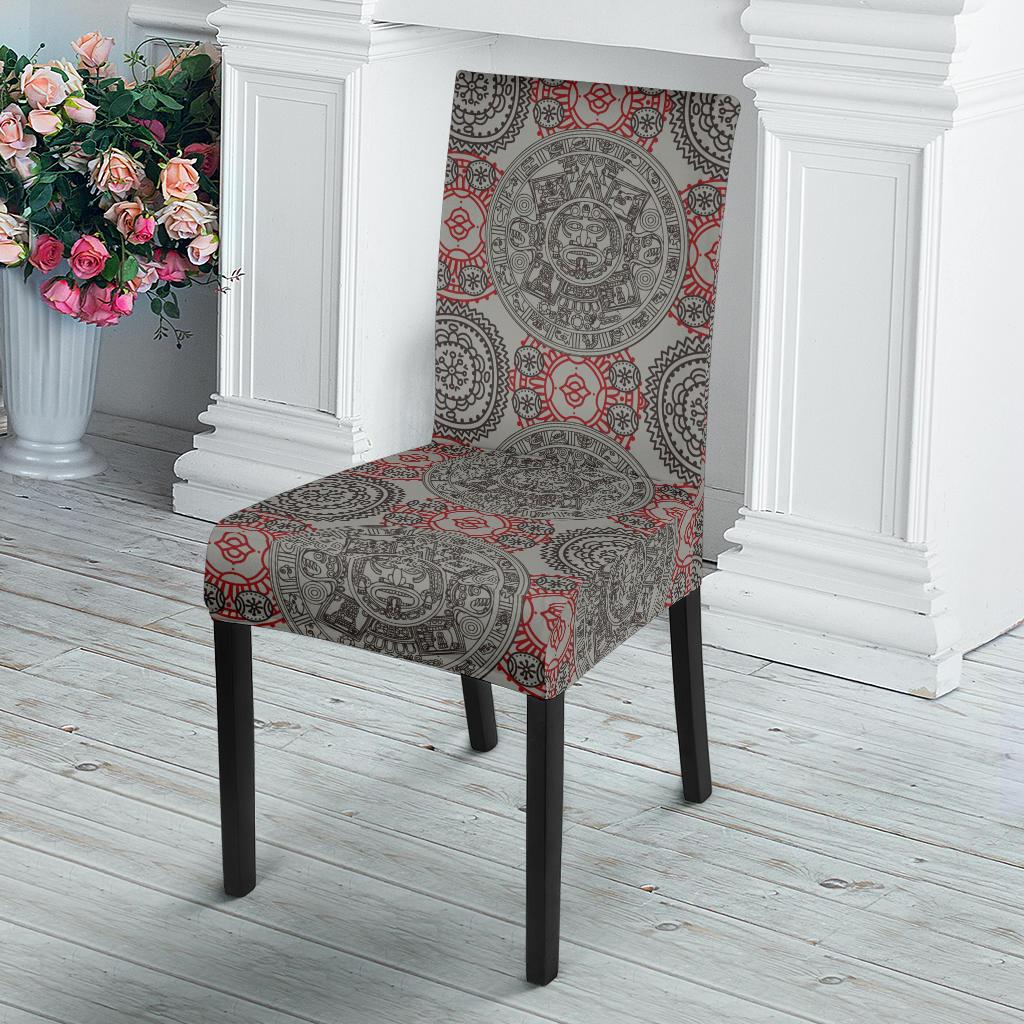 Calendar Aztec Style Print Pattern Dinning Chair Slipper-JTAMIGO.COM