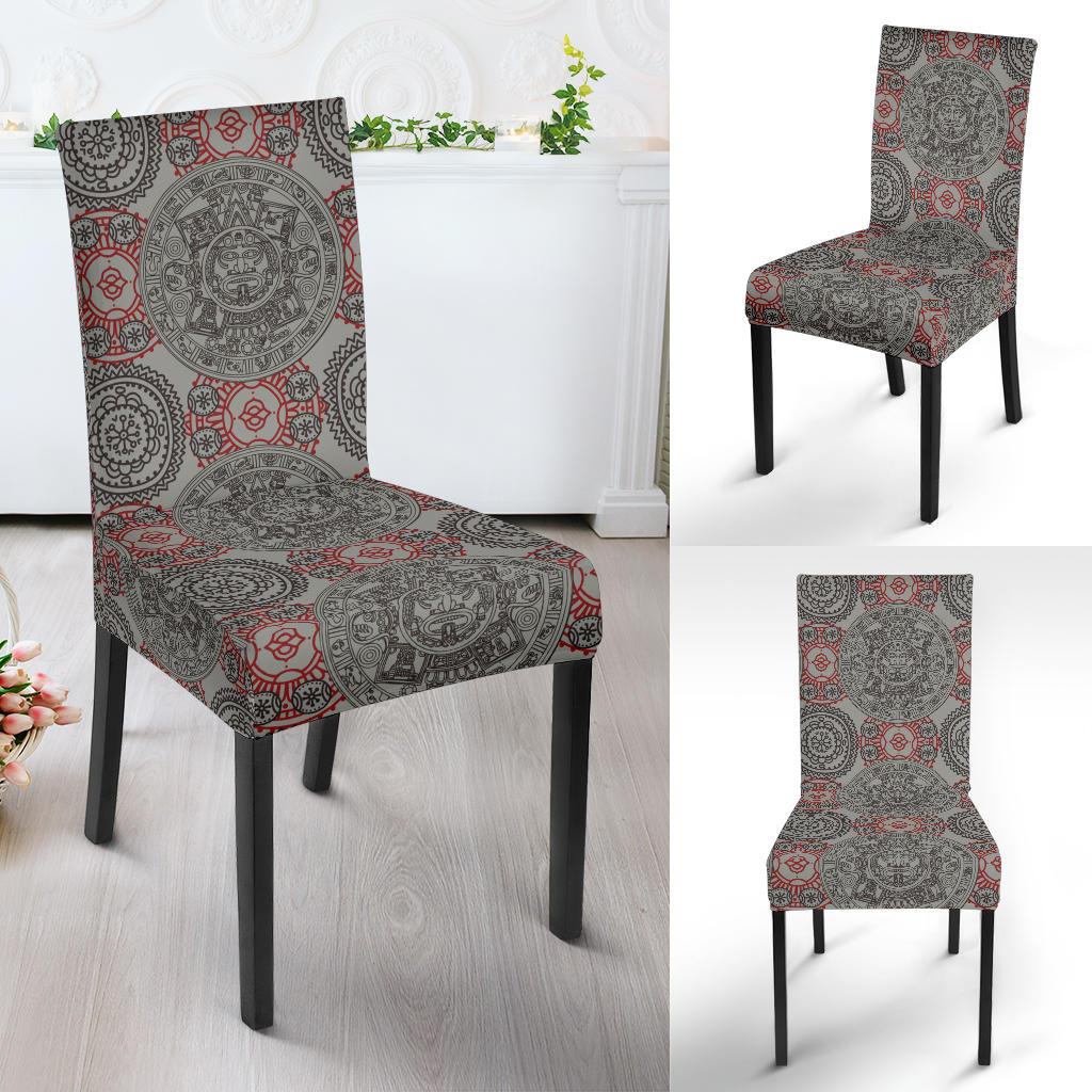 Calendar Aztec Style Print Pattern Dinning Chair Slipper-JTAMIGO.COM
