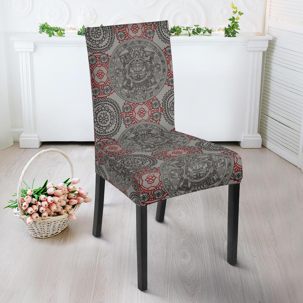 Calendar Aztec Style Print Pattern Dinning Chair Slipper-JTAMIGO.COM