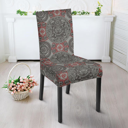 Calendar Aztec Style Print Pattern Dinning Chair Slipper-JTAMIGO.COM