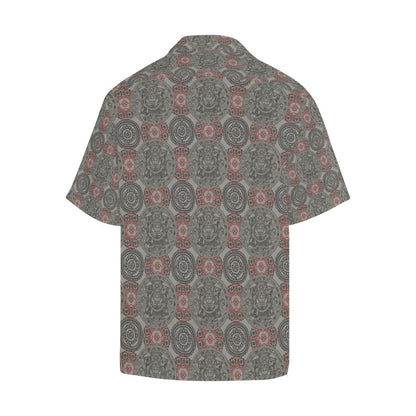 Calendar Aztec Style Print Pattern Men Aloha Hawaiian Shirt