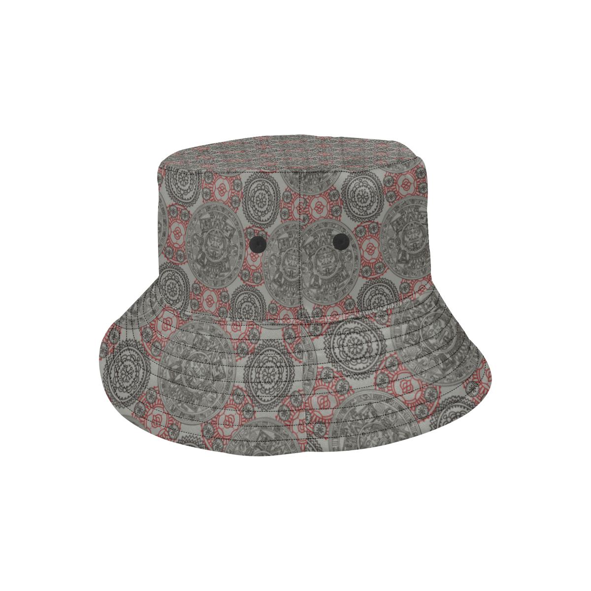 Calendar Aztec Style Print Pattern Unisex Bucket Hat