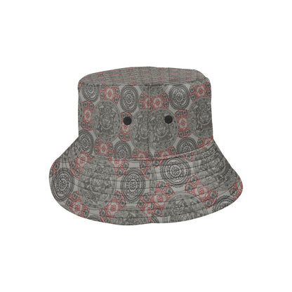 Calendar Aztec Style Print Pattern Unisex Bucket Hat