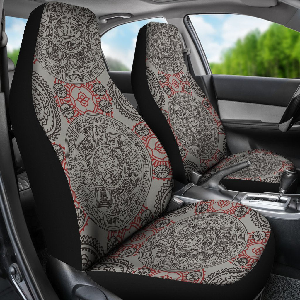 Calendar Aztec Style Print Pattern Universal Fit Car Seat Covers