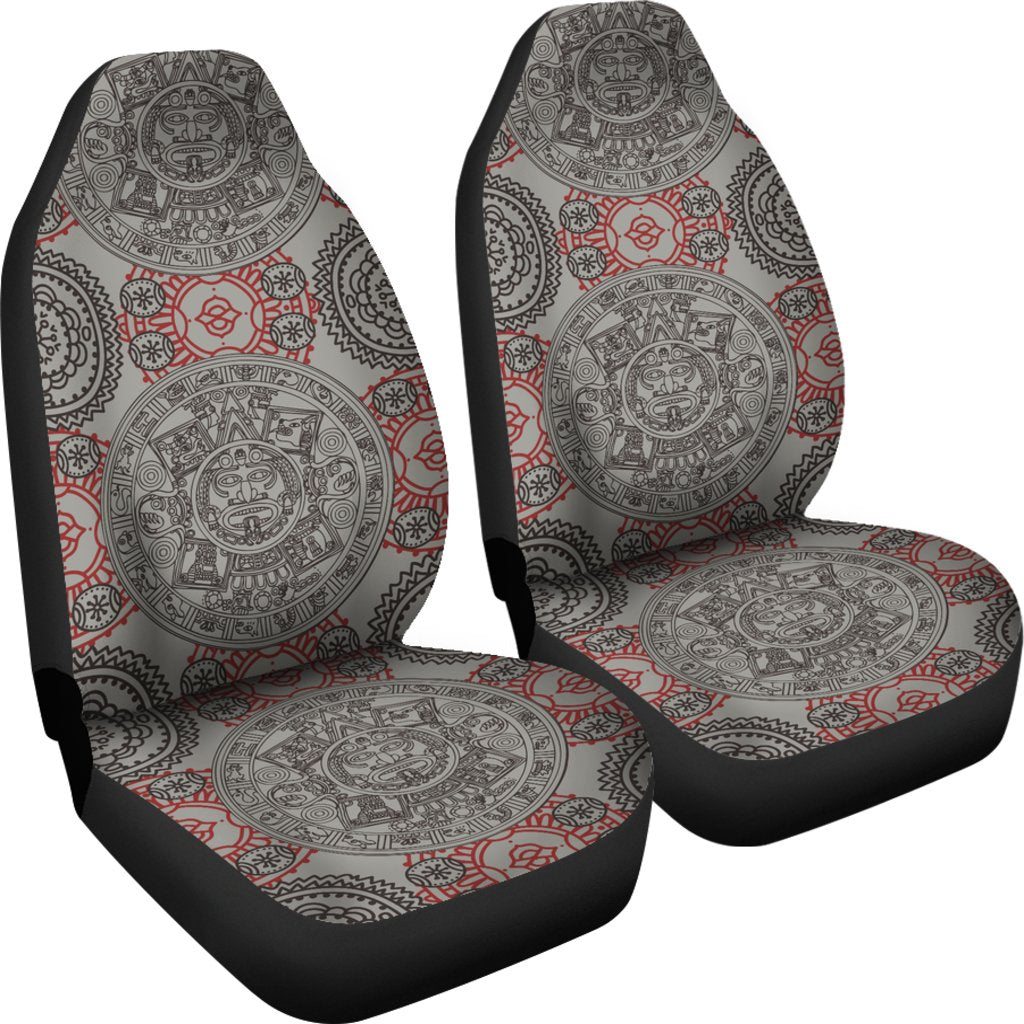 Calendar Aztec Style Print Pattern Universal Fit Car Seat Covers