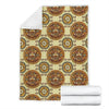 Calendar Aztec Themed Print Pattern Fleece Blanket